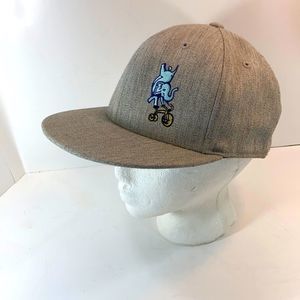 NEW Flatbill Fitted  Cap 210 Flat Bill Hat for "Joy Ride Brewery" sz 7"3/4-7"5/8